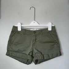 shorts Aeropostale Olive Green Cuffed Cargo Shorts with flap pockets eBay $15