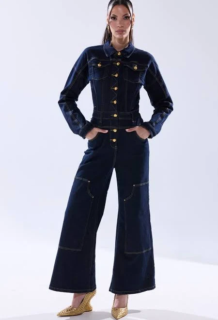 romper Akira Angela Cargo Denim Jumpsuit AKIRA $59.95