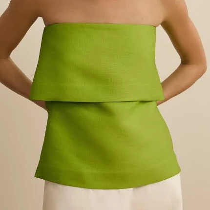 top ALIGNE Felix Strapless Satin Top Aligne $185