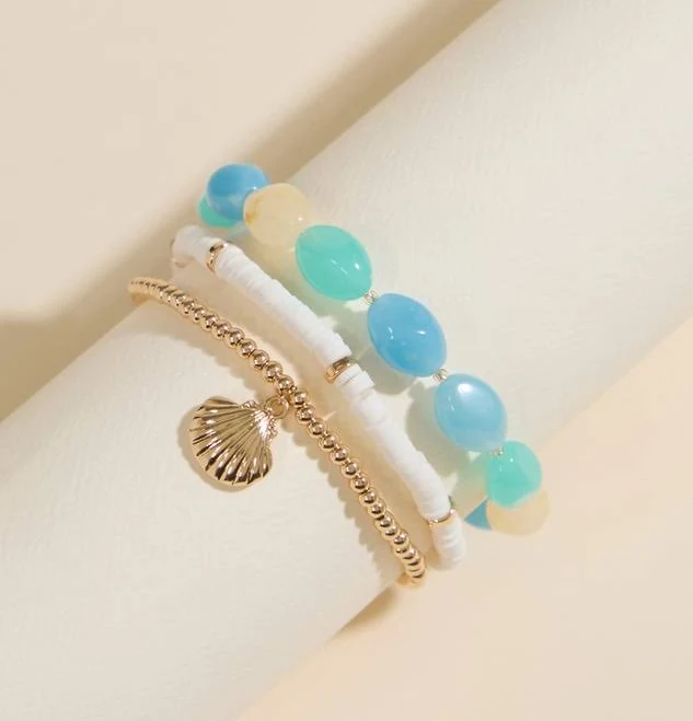 accessory Altar'd State Shades of Blue Bracelet Set Altar'd State $28