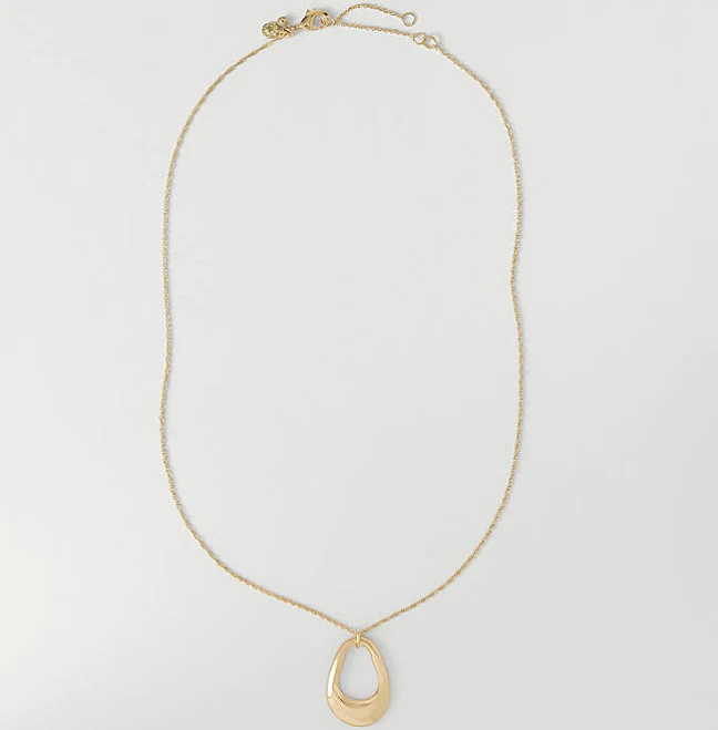 accessory Ann Taylor Women's Open Oval Pendant Necklace Ann Taylor $29.93