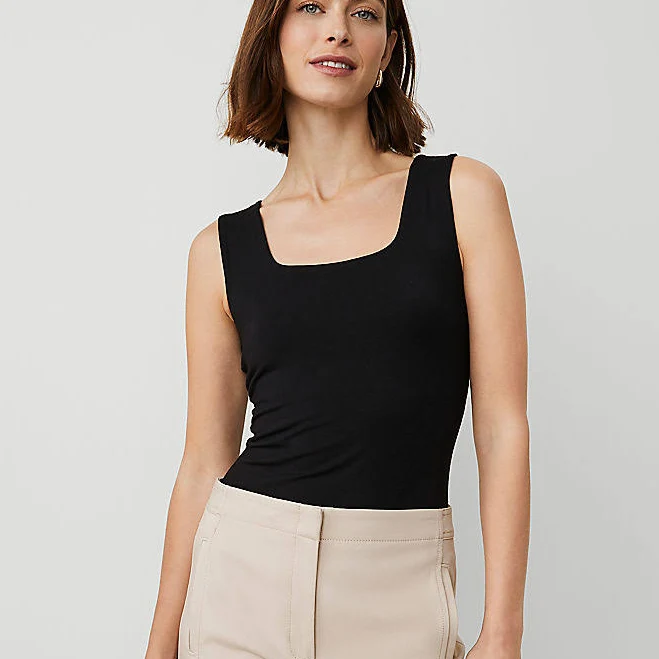 top Ann Taylor Women's Square Neck Tank Top Ann Taylor $26.7