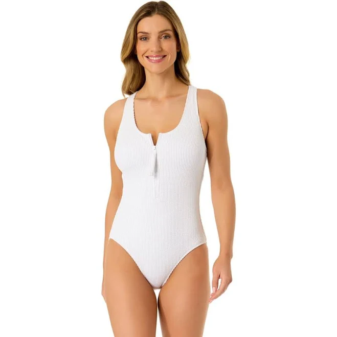 swimsuit Anne Cole Women's Live In Color Textured Scoop Neck Front Racerback Swimsuit Nordstrom $78