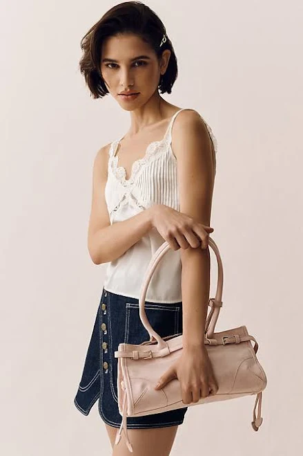 bag Anthropologie The Greer Structured Faux-Suede Shoulder Bag Anthropologie $79.95