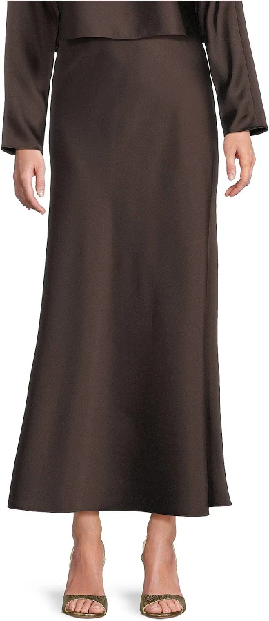 maxi skirt Antonio Melani Bella A-Line Satin Maxi Skirt Dillard's $79