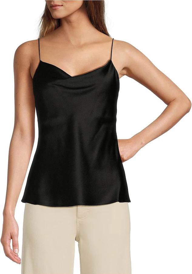 top Antonio Melani Lila Silk Cowl Neck Cami Tank Dillard's $99