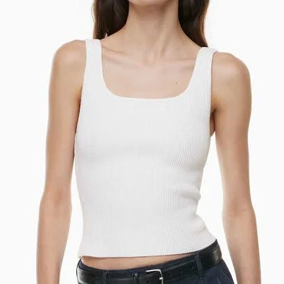 top Aritzia Tops Aritzia Babaton Sculpt Knit Cropped Squareneck Tank Aritzia $19.99