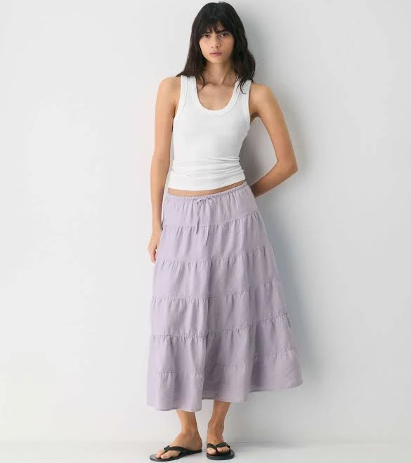 maxi skirt Aritzia Wilfred Women's Bouquet Linen Skirt Aritzia $148