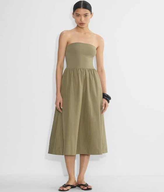 crochet dress Aritzia Women's Babaton Fluid Poplin Dress Aritzia $138