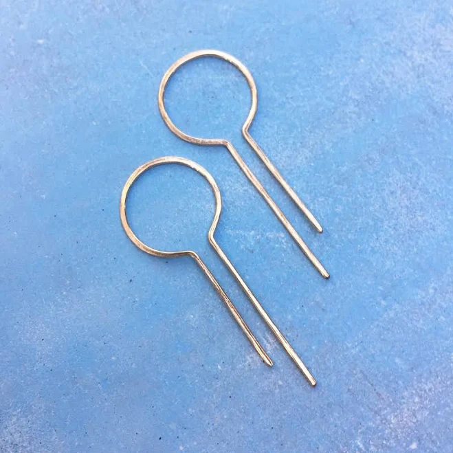 accessory Art Deco Geometric Open Hoops Etsy - Seller $32