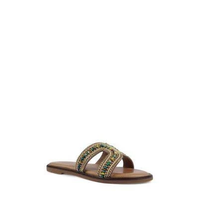 shoes Artisan by Zigi Badalona Beaded Slide Sandal in Light Tan at Nordstrom, Size 11 Stylight Inc. $139.95