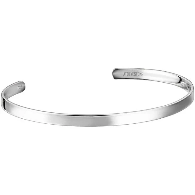 accessory Atolyestone Men's Sterling Silver Minimal Cuff Atolyestone $242