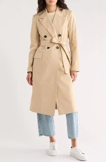 outerwear AVEC LES FILLES Women's Water Resistant Double Breasted Trench Coat Nordstrom Rack $99.97