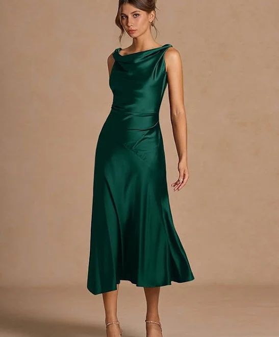 dress Azazie Cowl Sheath Midi Dresses Azazie.com $89.1