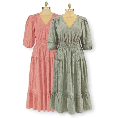 dress Back in The Saddle Paisley Cotton V-Neck Tiered Skirt Dress Back in the Saddle $69.95