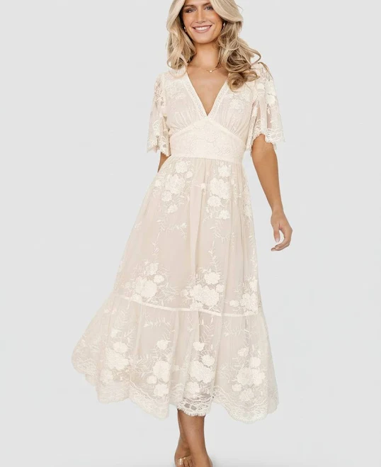 dress Baltic Born Clarisa Lace Midi Dress Baltic Born $148