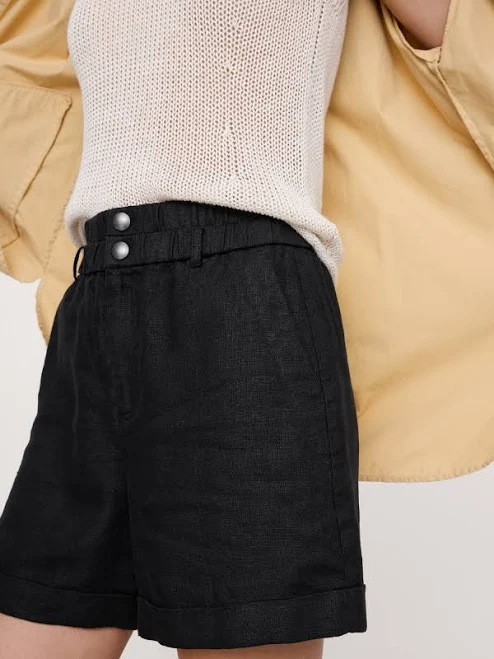 shorts Banana Republic Women's 3.5" Linen Double-Waistband Shorts Banana Republic $63