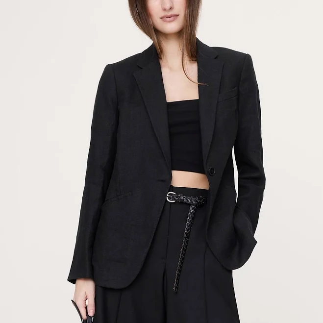 outerwear Banana Republic Women's Slim Linen Blazer Banana Republic $230