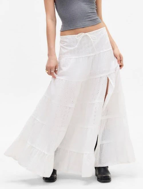 skirt BDG Women's Broderie Tiered Cotton Maxi Skirt Nordstrom $79