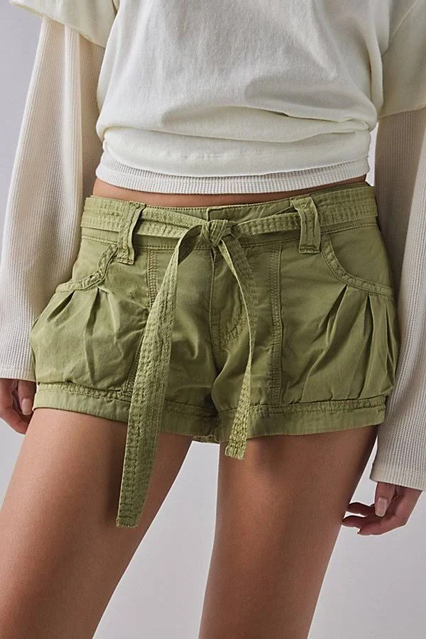 shorts BDG Women's Redwood Utility Tie-Waist Micro Shorts Urban Outfitters $59