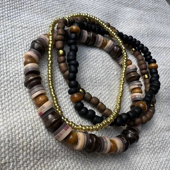 accessory Beaded Bracelet Set Etsy - Seller $13