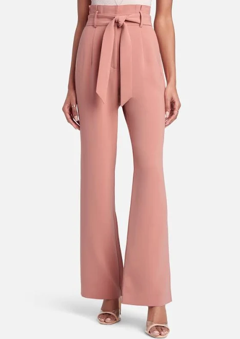 pants Bebe Women's High Waist Paper Bag with Self Tie Wide Leg Pants Poshmark $35