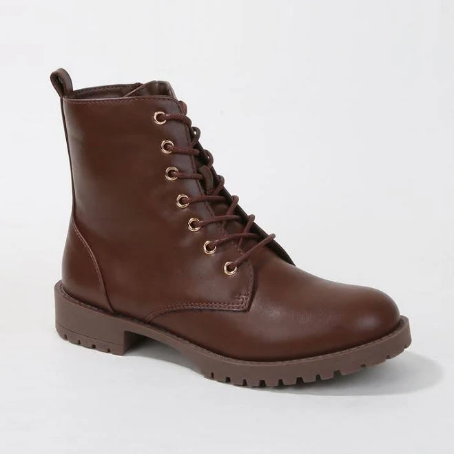 shoes BERNESS Women's Phillina Lace-Up Rugged Sole Combat Boots Macy's $55.99