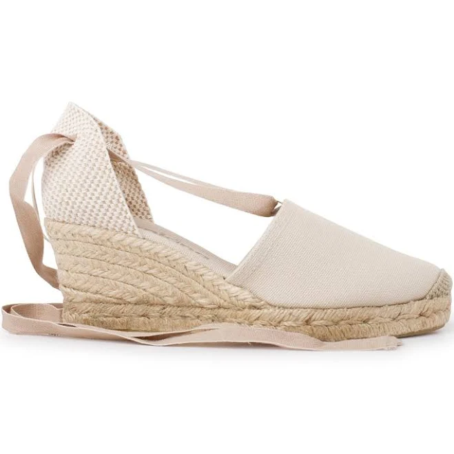 shoes Biankina Almanera Eco Canvas Vegan Espadrille Wedge Biankina $115.95