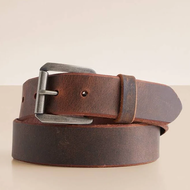 accessory BKE Men's Full Grain Leather Belt with Buckle Buckle $29.95