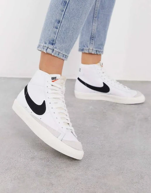 blazer Blazer Mid '77 Vintage Sneakers in White and Black 10 ASOS $63