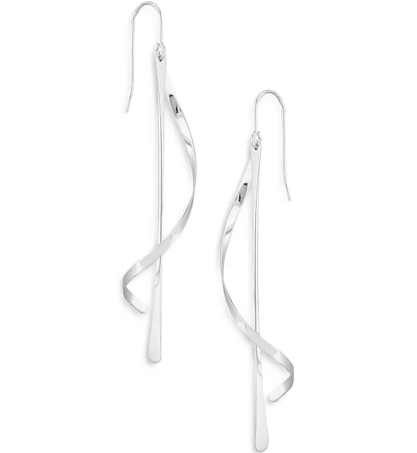 accessory Bloomingdale's Fine Collection Sterling Silver Wrap Around Drop Earrings Bloomingdale's $145
