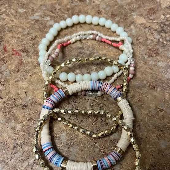 accessory Boho Beaded Stacked Bracelets Etsy - Seller $25