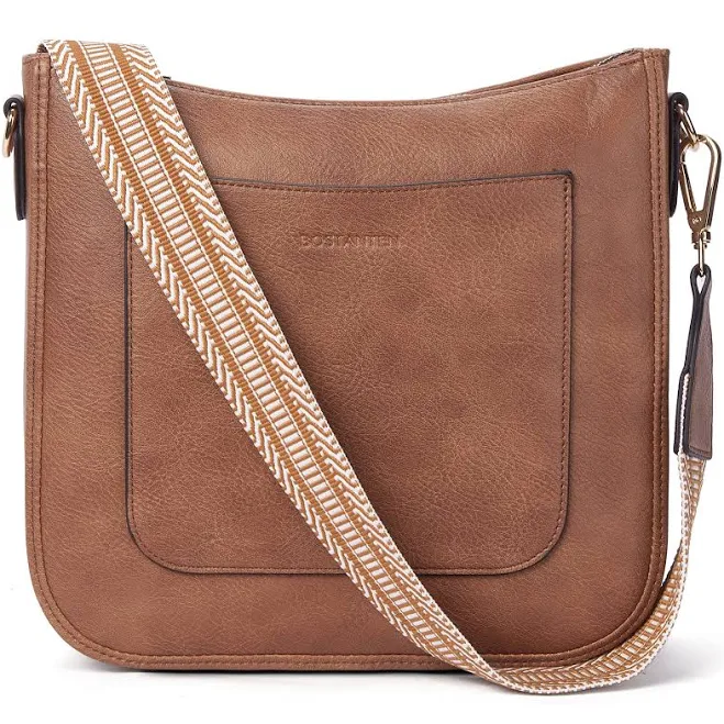 bag Bostanten Vegan Leather Hobo Crossbody Bag with Guitar Strap Bostanten $44.99
