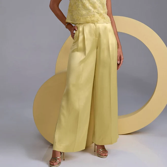 pants Boston Proper Wide Leg Satin Trousers Boston Proper $110