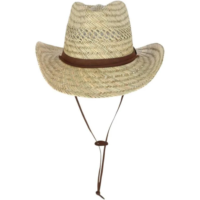accessory Broner Men's Ventilated Western Straw Hat with Chin Cord BeltOutlet.com $29.95