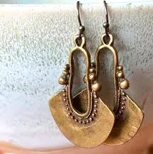 accessory Bronze Tribal Ethnic Earrings, Antiqued Bronze Earrings, Large Bronze Statement Earrings, Bohemian Earrings, Striking Drop Earrings Etsy $26