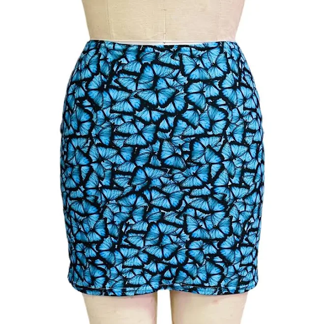 skirt Butterfly Spandex Mini Skirt Brittany Allen $68