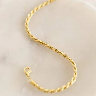 accessory Caitlyn Minimalist Dainty 18K Gold Rope Chain Statement Bracelet Caitlyn Minimalist $33.6