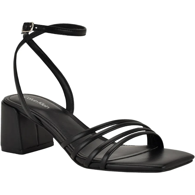 shoes Calvin Klein Women's Pazey Block Heel Dress Sandals Macy's $69.3