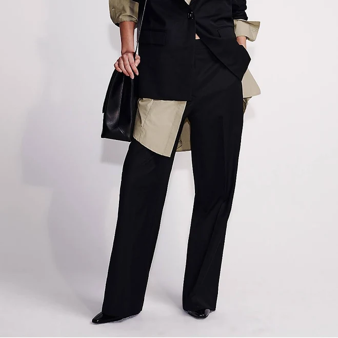 bottom Calvin Klein Women's Wool Blend Tailored Pants Calvin Klein $68.7