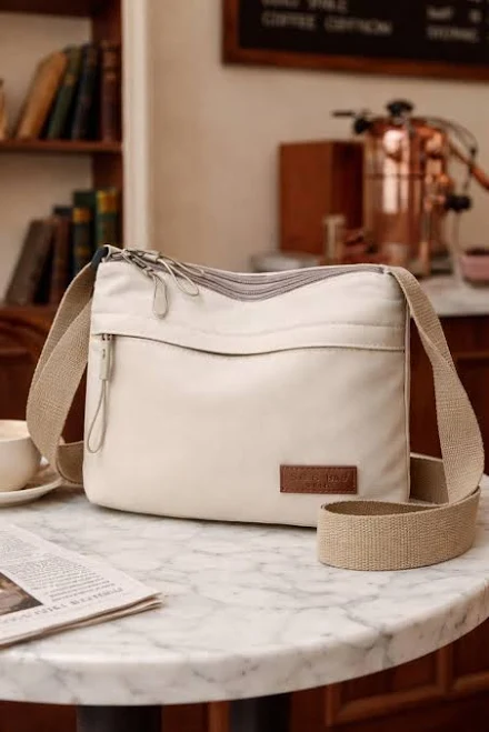 bag Canvas Multi-Pocket Crossbody Bag Etsy - Seller $51.36