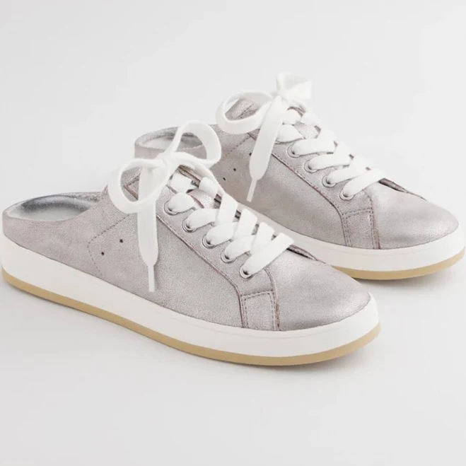 shoes Chico's Women's Metallic Snap Slip-On Sneakers Chico's $79.98