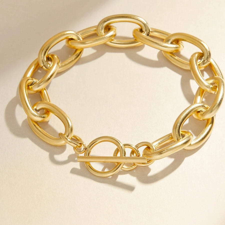 accessory Chunky Gold Chain Bracelet Etsy - Seller $33.6