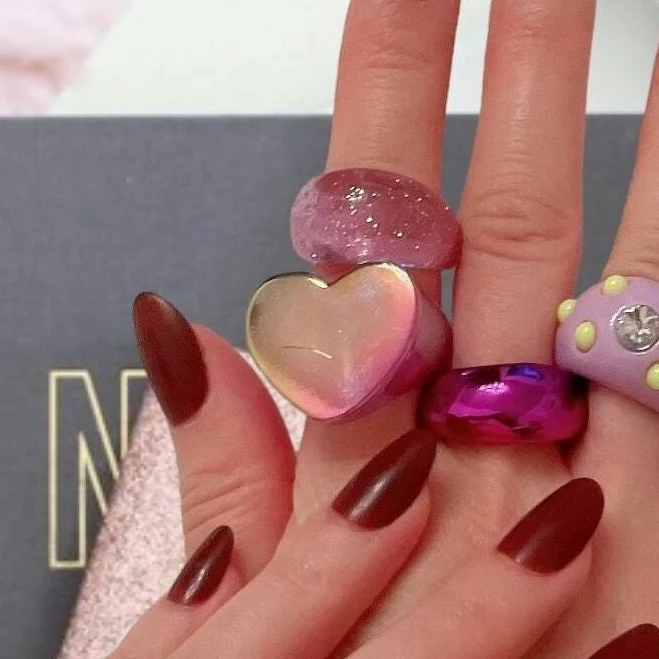 accessory Chunky Resin Rings (7pcs) Etsy - Seller $22