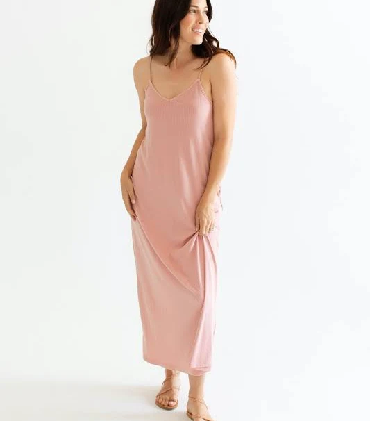 dress CJ's Favorite Ribbed Spaghetti Dress Carly Jean Los Angeles $29.99