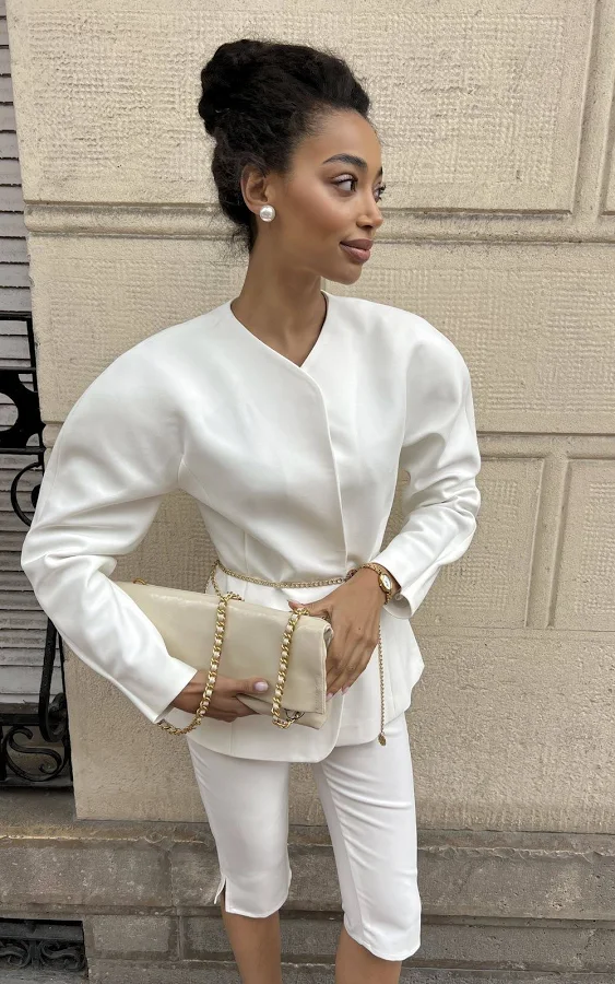 lace outfits Cleo Collarless Blazer COOSH $79