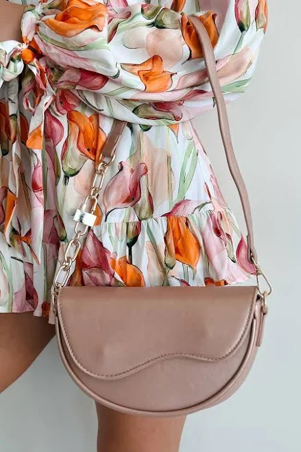 bag Confident Glamour Half Moon Rose Gold Purse NanaMacs $20.99