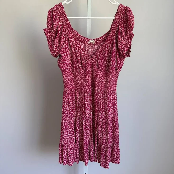 dress Cottagecore Floral Smocked Puff Sleeve Mini Dress eBay - dresswithcamille $15.36