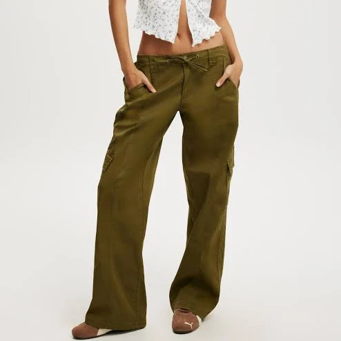 pants Cotton On Women's Low-Rise Cargo Pants Cotton On $20