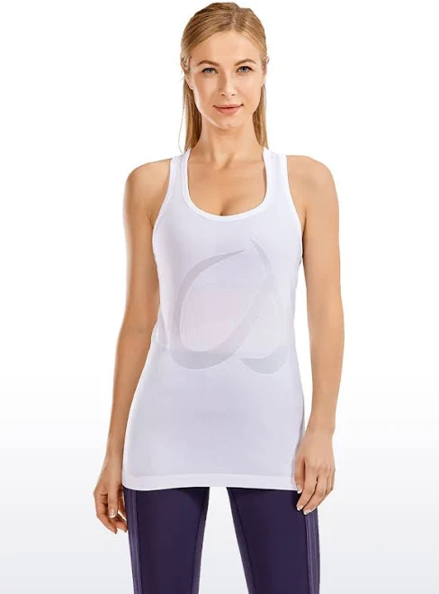 top CRZ YOGA Women's Speedy Seamless Racerback Tank shop.crzyoga.com $10
